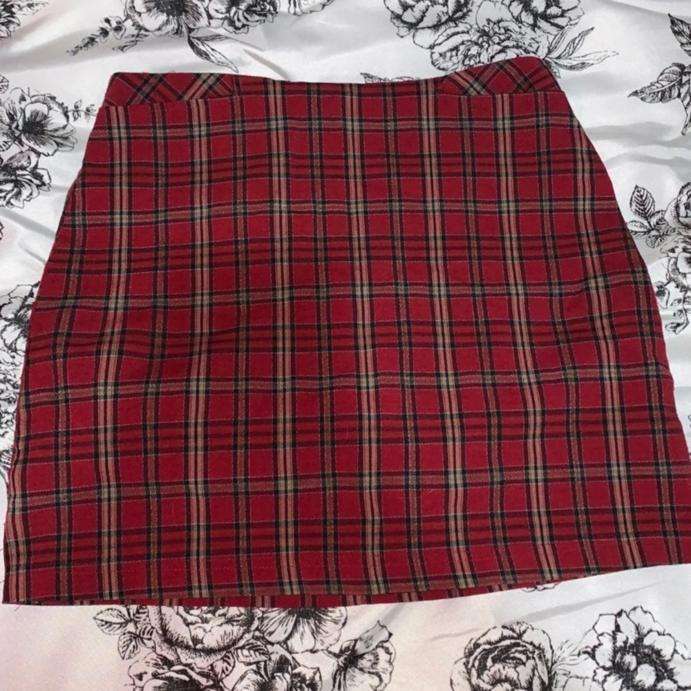 plaid skirt